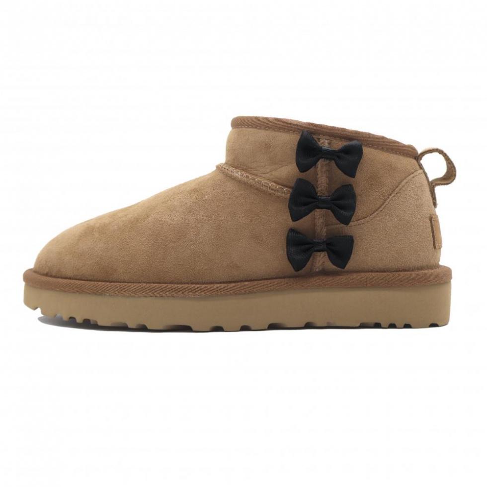 UGG CLASSIC ULTRA MINI Warm Slip-Resistant Short Snow Boots Women's Chestnut