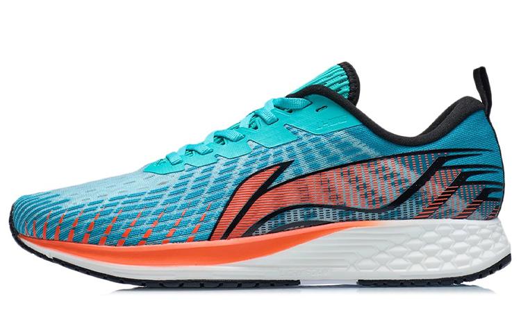 LiNing Red Hare 1 Breathable Wear-Resistant Slip-Resistant Low-Top Light Foam Running Shoes Men's Neon Soft Orange
