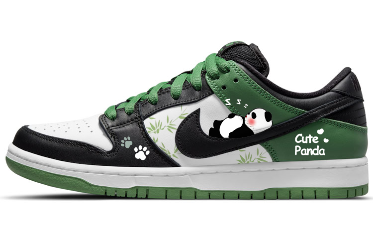 Nike Dunk Skateboard Shoes Unisex Low top Green/Black