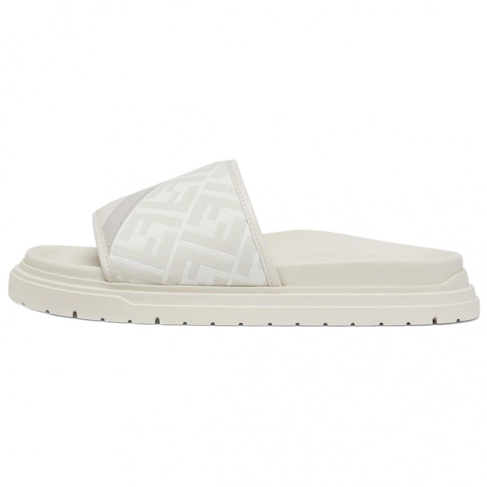 FENDI Monogram Jacquard Slip On Slides