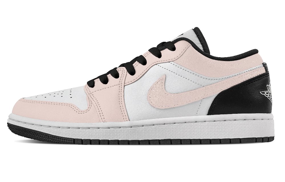Jordan Air Jordan 1 Berry Cheesecake Shock Absorbers Low Top Vintage Basketball Shoes Men's White Pink