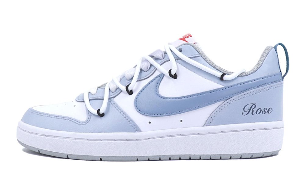 Nike Court Borough Series Dopamine Dressing Blue Rose Low-Top Skateboard Shoes GS Haze Blue