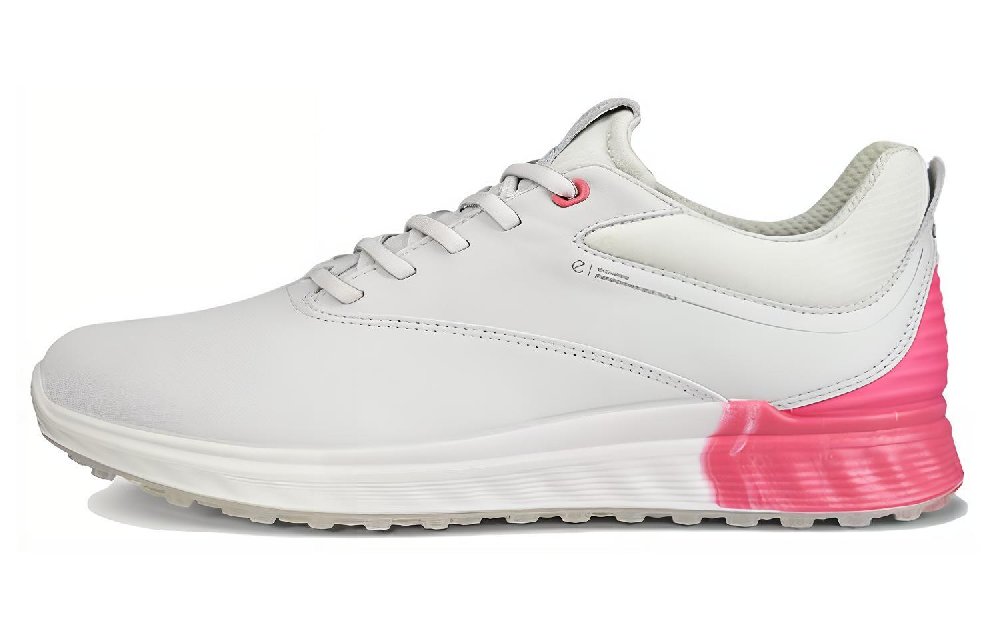 Ecco Breathable Low-Top Casual Shoes Women's White Pink
