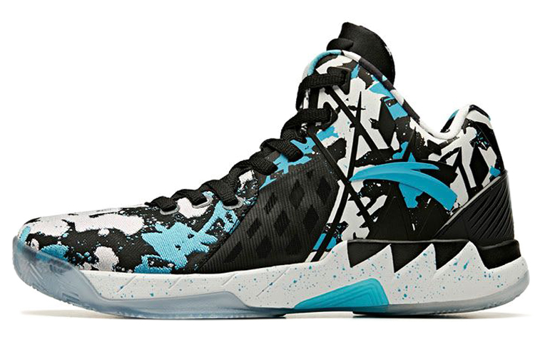 Anta Thompson Series Cushioning, Abrasion Resistant Coverage, Rebound Low Top Basketball Shoes Men's Black