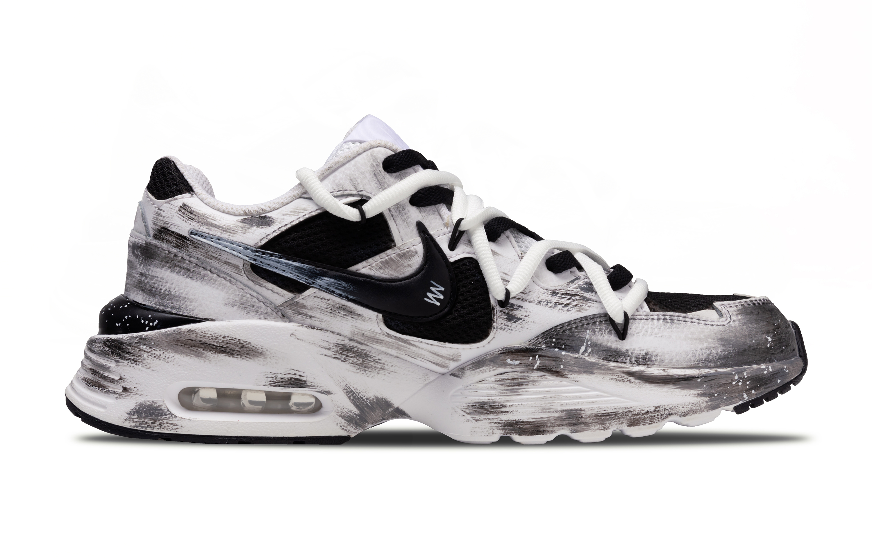 Nike Air Max Fusion Low top Running Shoes Unisex Black White