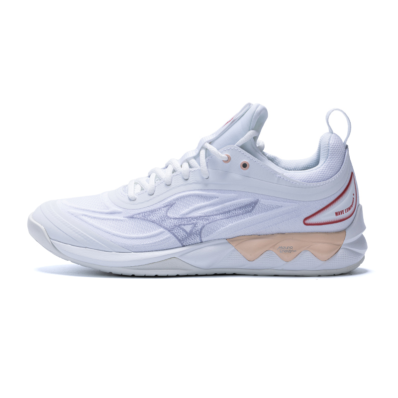 Mizuno Wave Luminous 2 Anti-Slip Wear-Resistant Low-Top Badminton Shoes Unisex White