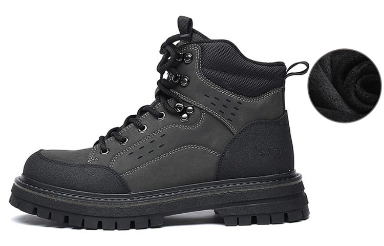 Jeep Martin Boots Men Black/Gray/Green