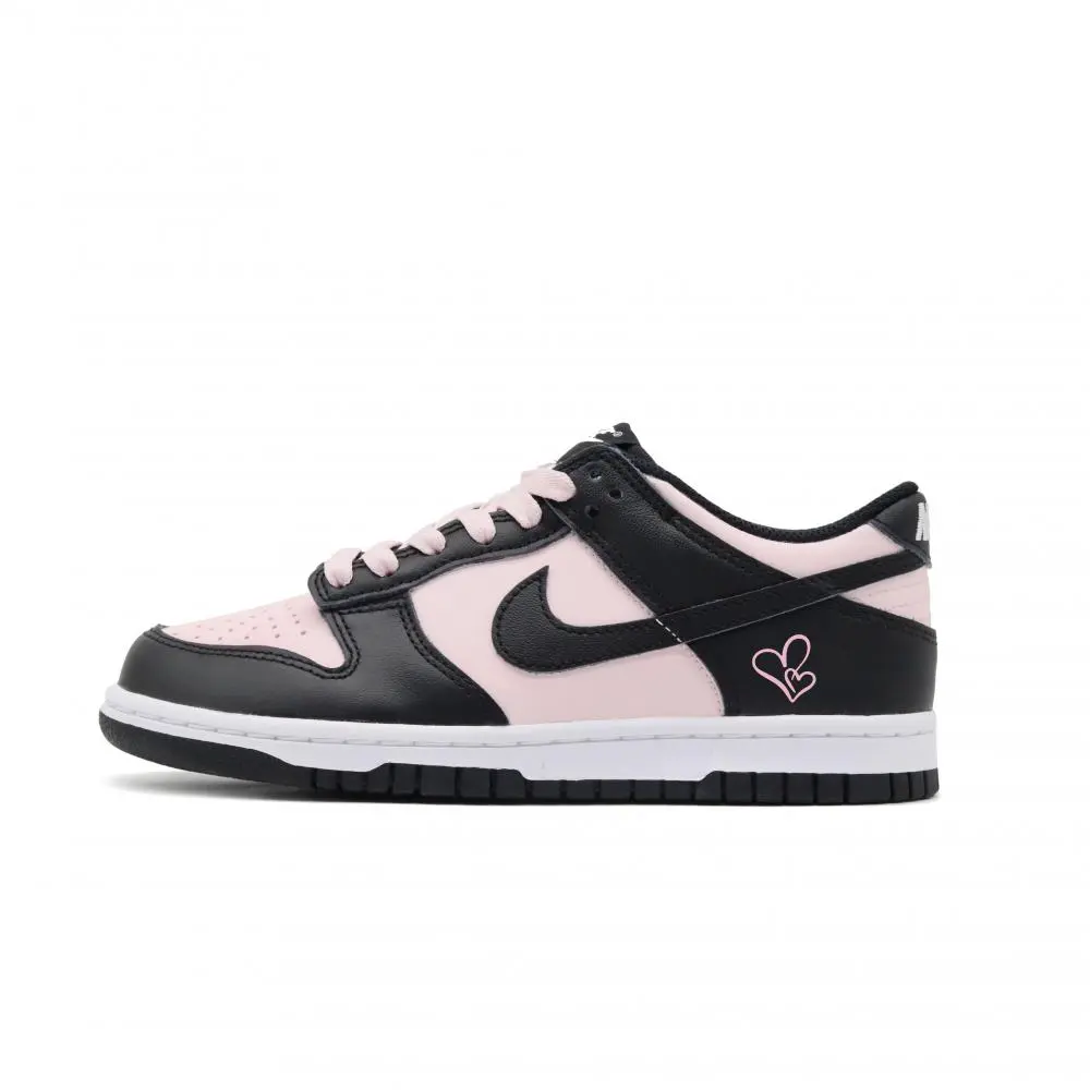 Nike Dunk Sweetheart Abrasion Resistant Low top Skateboard Shoes Unisex Black Pink