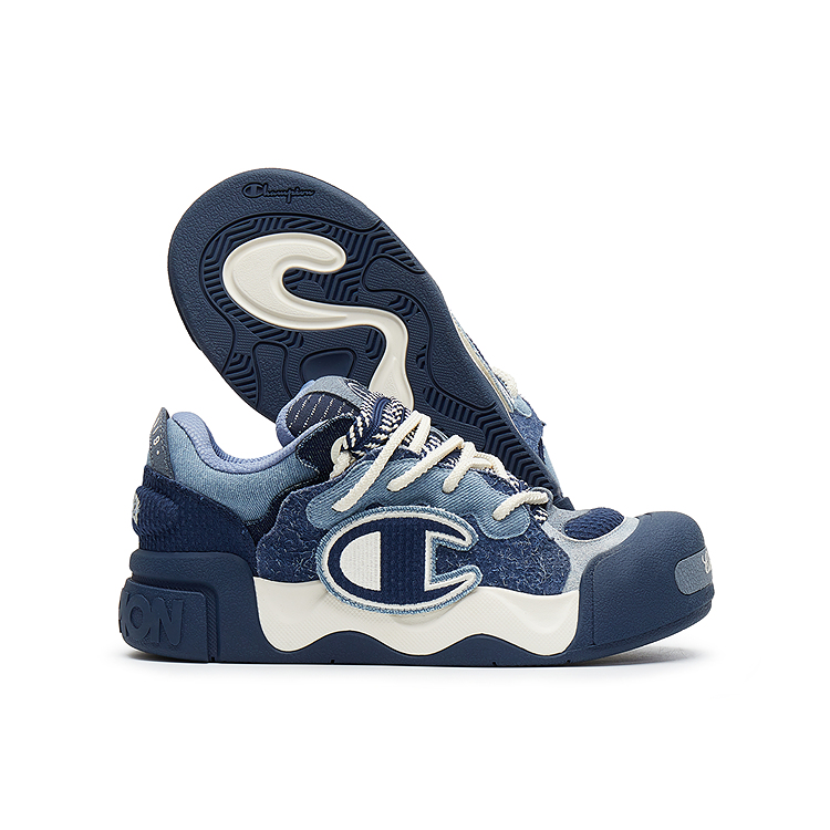 Champion AutoSkate V1 With Puffy Big Head Design Low top Skateboard Shoes Men's Marine Blue/Timeless Blue купить в интернет-магазине Yoocart с быстрой доставкой по России.