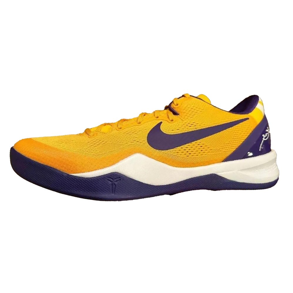 Nike Kobe 8 Anti Slip Wear Resistant Low Top Basketball Shoes Men's Orange Purple