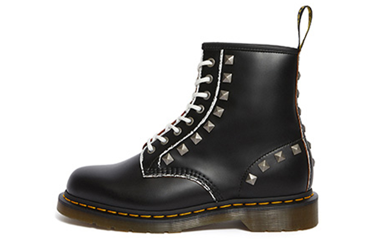 Dr. Martens 1460 Stud 8 Martin Boots Black Unisex