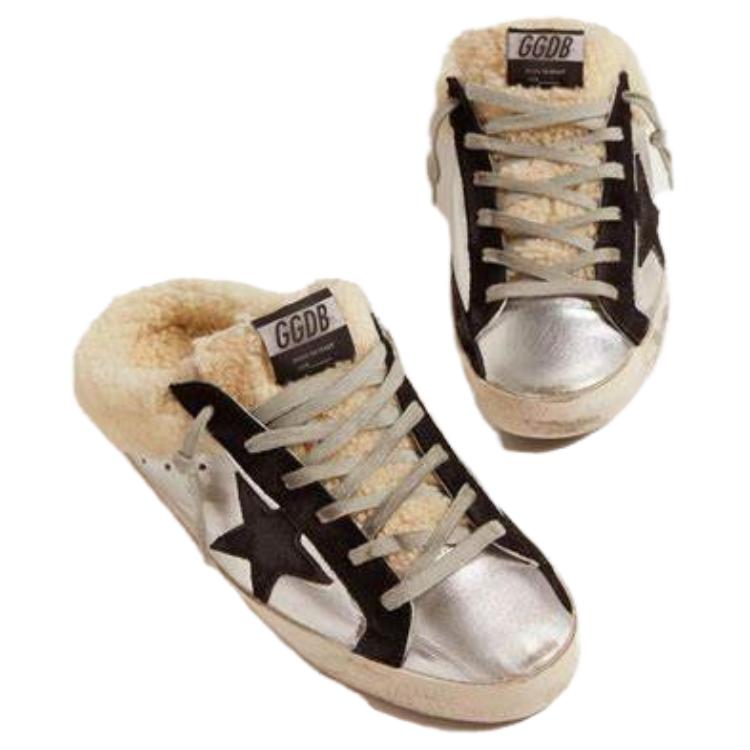 Golden Goose Super-Star Sabot Wrap-toe Slippers Women's Silver Old-fashioned купить в интернет-магазине Yoocart с быстрой доставкой по России.