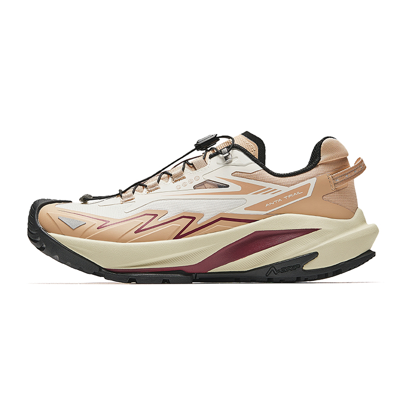 Anta Waterproof Low-Top Running Shoes Women's Light Walnut