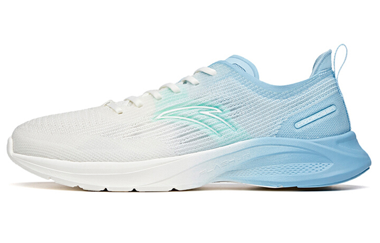 Anta Hydrogen Run III Cushioning Anti-Slip Wear-Resistant Breathability Low-Top Running Shoes Men's White Blue
