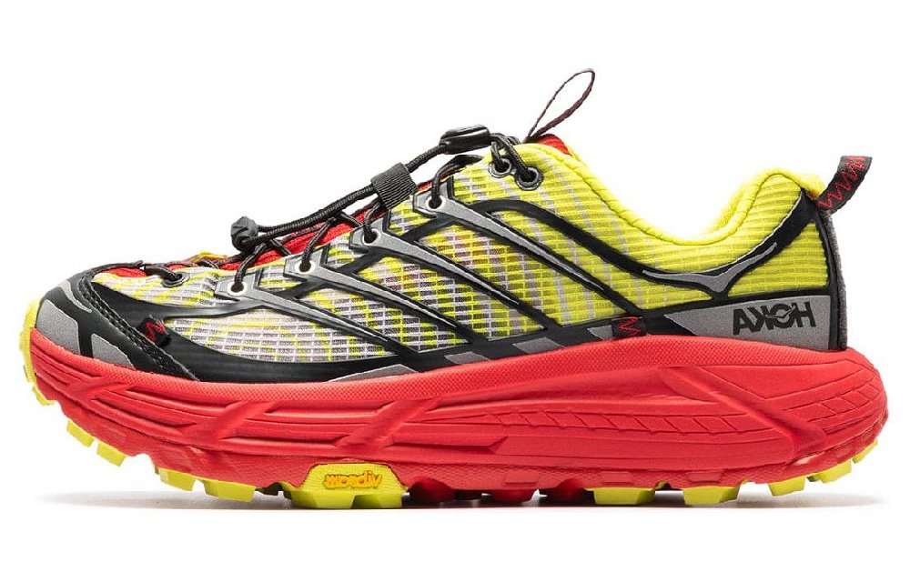 Nicole McLaughlin x HOKA ONE ONE Cushioning Slip Resistant Low Top Casual Running Shoes Women's Black Red