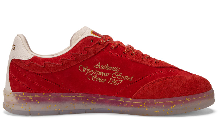 Kappa Tifo Anti Slip Wear Resistant Low Top Skateboard Shoes Unisex China Red/Birch White
