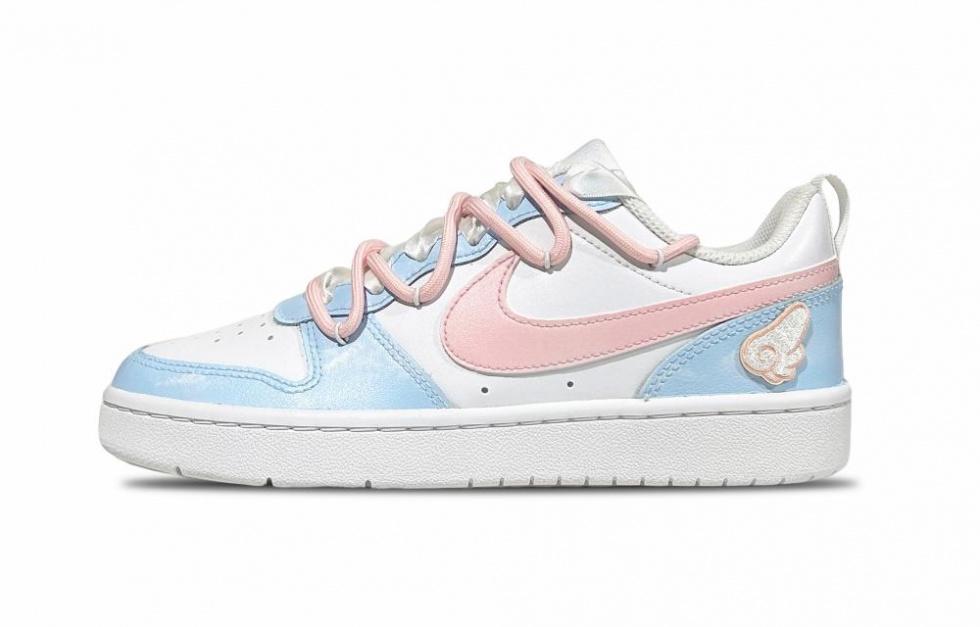 Nike Court Borough Low 2 Low-Top Skateboard Shoes GS White