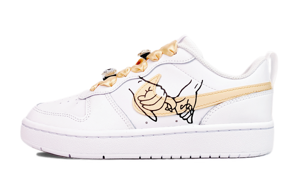 Nike Court Borough Slip Resistant, Abrasion Resistant, Lightweight Low Top Skateboard Shoes Women's White
