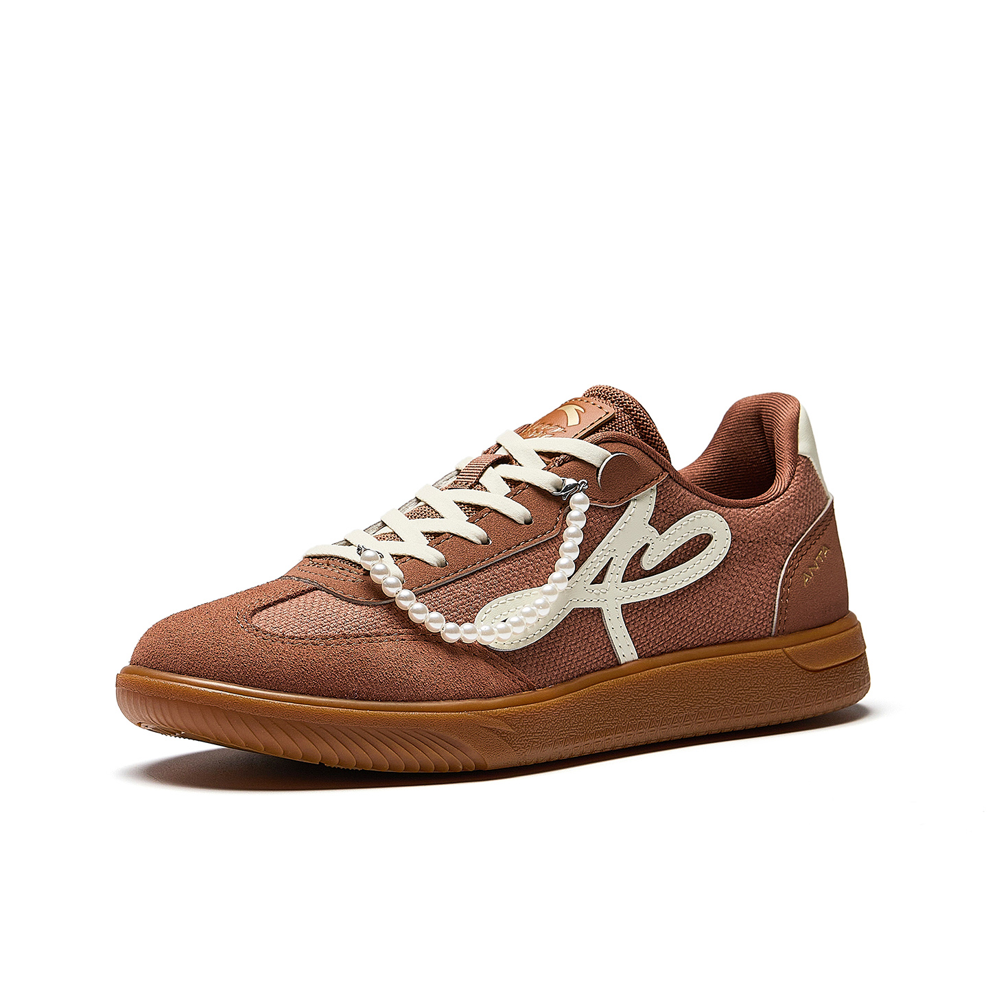 Anta Man Dance Abrasion Resistant Slip Resistant Low top Casual Shoes Women's Chestnut Brown/Coarse Heather Gray