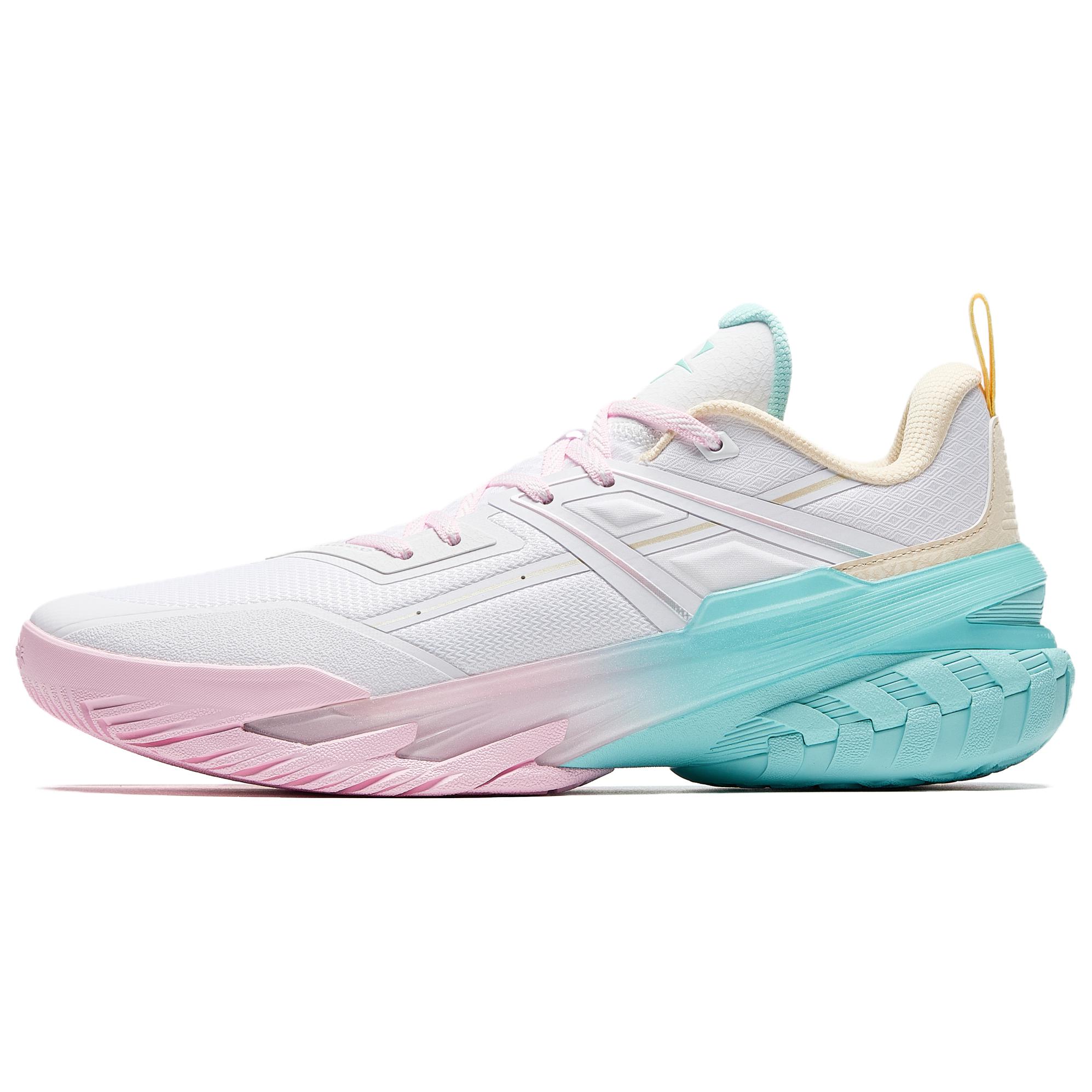 Anta Cushioning Slip Resistant Anti Rollover Low top Basketball Shoes Men's White