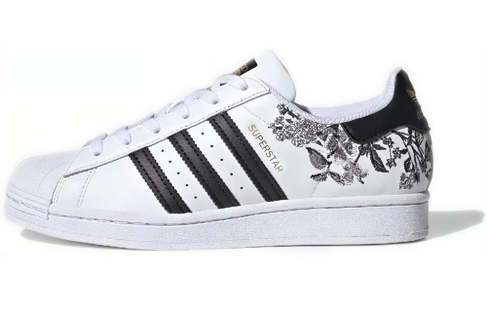 Adidas Originals Superstar Black Floral Women's