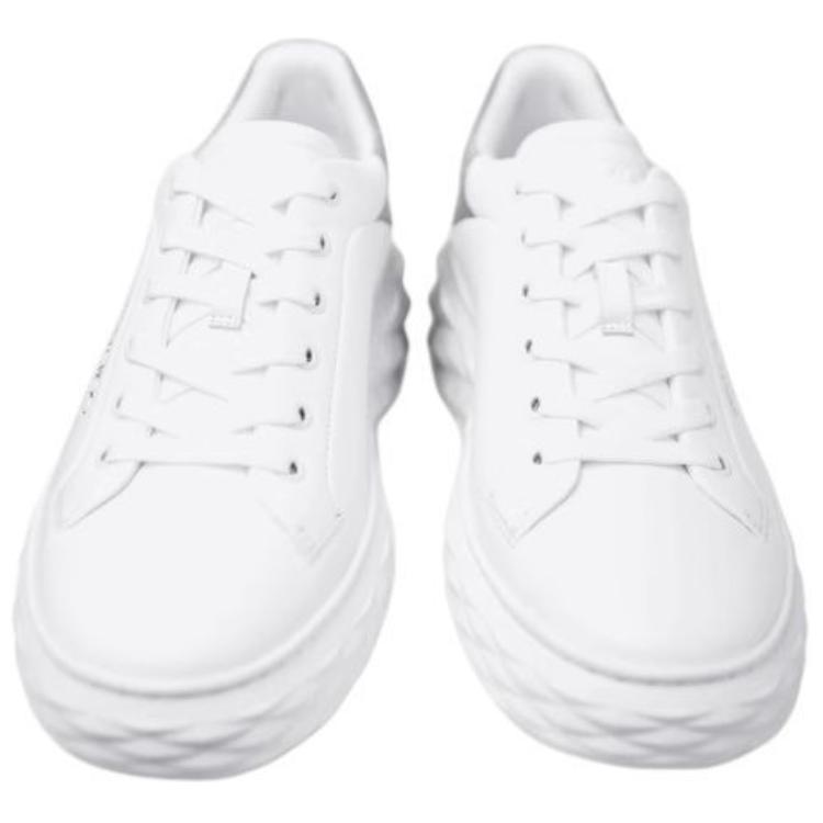 Jimmy Choo DIAMOND MAXI/M II Low Top Skateboard Shoes Women's White