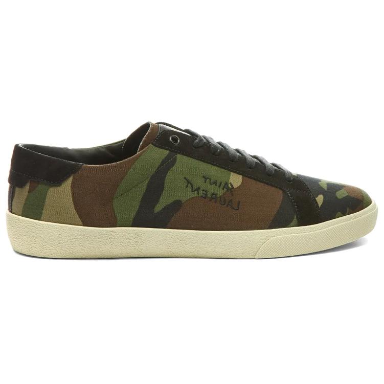 SAINT LAURENT Low Top Stylish Skateboarding Shoes Men's Green