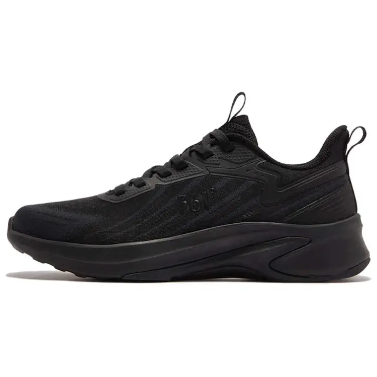 361° Sharp Teeth Breathable Lightweight Rebound Low top Casual Training Running Shoes Women's Black