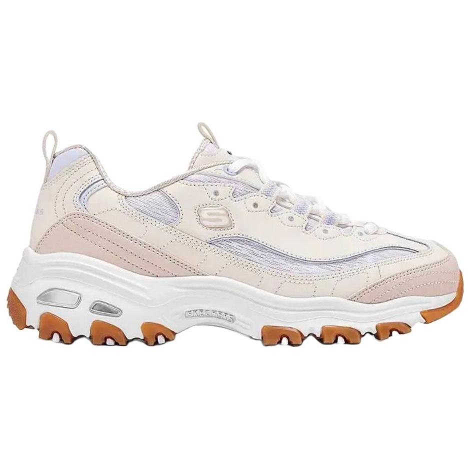 Skechers DLITES Low Top Chunky Sneakers Women's Beige