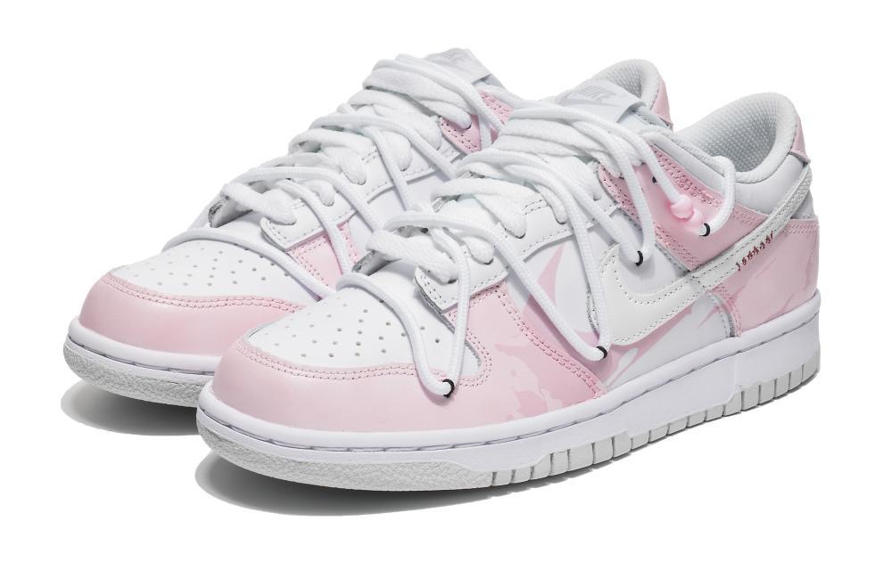 Nike Dunk Slip-Resistant Low-Top Skateboard Shoes Women's Pink White купить в интернет-магазине Yoocart с быстрой доставкой по России.