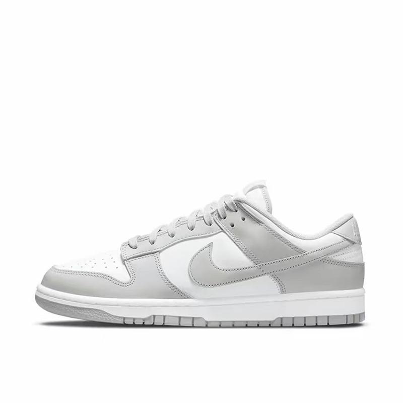 Nike Dunk Skateboard Shoes Men Low-Top White Gray