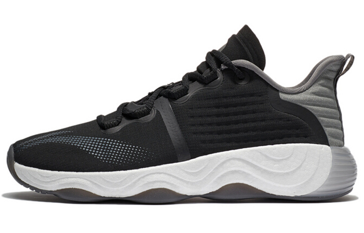 LiNing Wujie 3 Cushioning Anti-Slip And Wear-Resistant Low-Top Casual Shoes Men's Black Gray Color