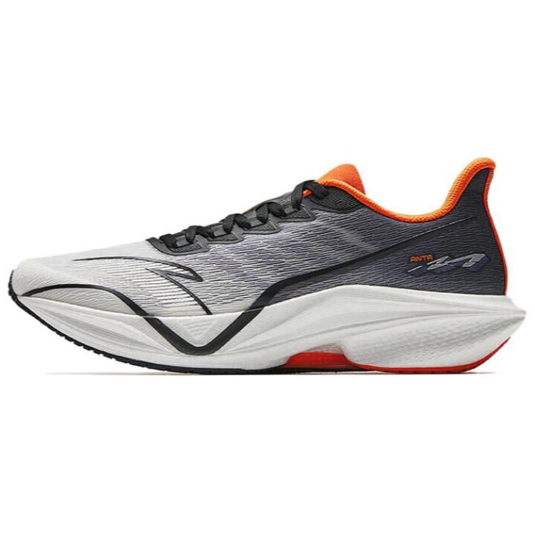 Anta MACH 5.0 Cushioning Support Rebound Low Top Training Running Shoes Men's White Black Purple