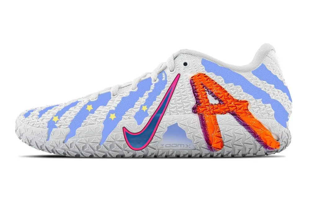 Nike Ja Morant 3 Stars Abrasion Resistant Low top Basketball Shoes Unisex Blue White