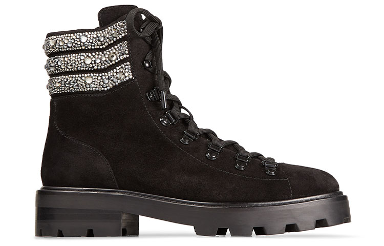 Jimmy Choo Eshe Flat Martin Boot Women's Black купить в интернет-магазине Yoocart с быстрой доставкой по России.