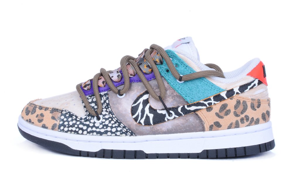 Nike Dunk Se Patchwork Balance Low-Top Skateboard Shoes Women's Tan