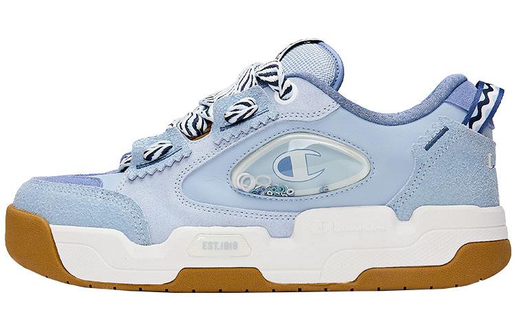 Champion Essentials Collection Valve V2 Puffy Shoes Low-Top Skateboard Shoes Men's Light Blue