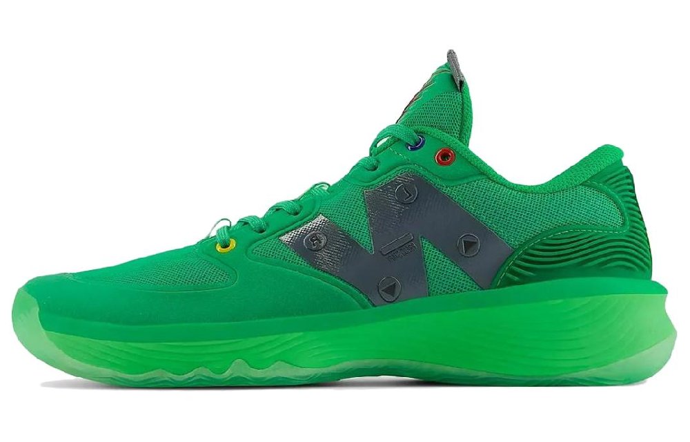 New Balance HESI Винтажные баскетбольные кроссовки Low Top Зеленые Мужские