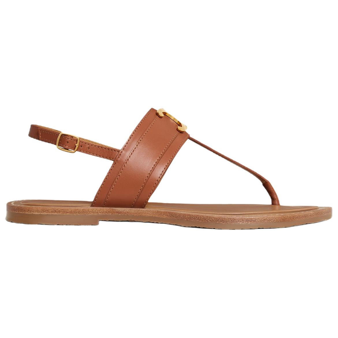 CELINE One Strap Sandals Women's Tawny