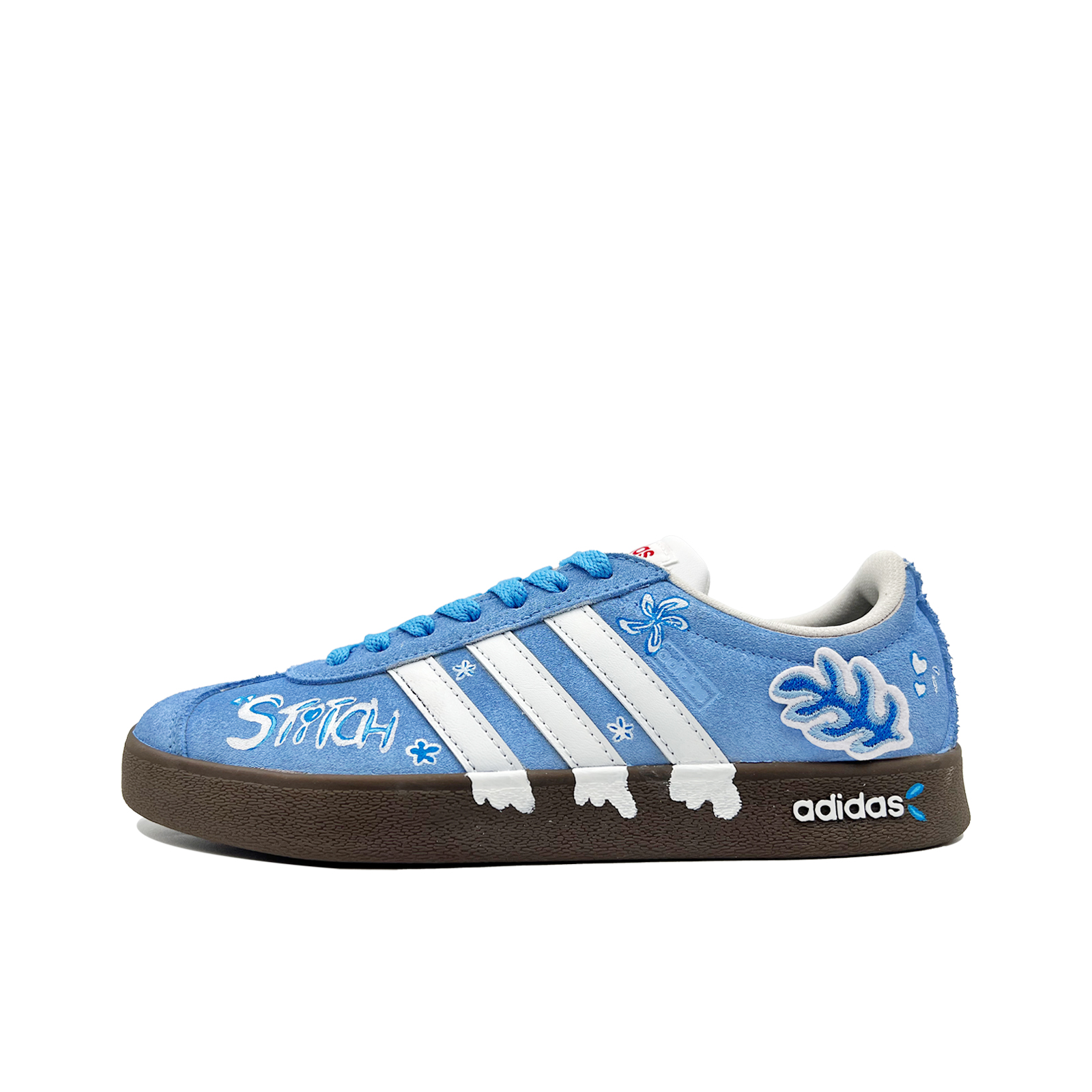 Adidas VL COURT 2.0 Starry Vow, Ocean's Heartbeat Abrasion Resistant Low top Skateboard Shoes Unisex