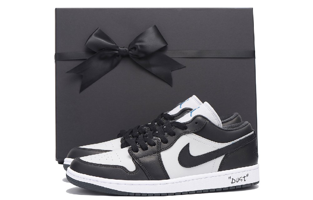 Jordan Air Jordan 1 Chestnut Slip Resistant Coverage Low Top Vintage Basketball Shoes Unisex Black Gray