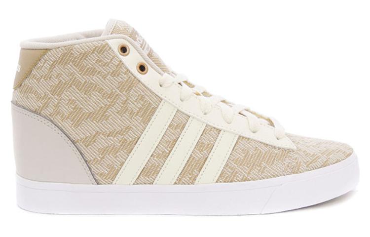 Adidas CF Daily QT Abrasion Resistant Breathable High Top Skateboard Shoes Unisex Beige купить в интернет-магазине Yoocart с быстрой доставкой по России.