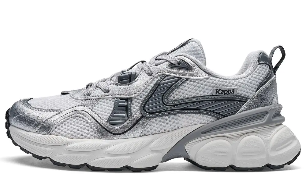 Kappa Shock Absorbers Low Top Running Shoes Unisex Silver Gray