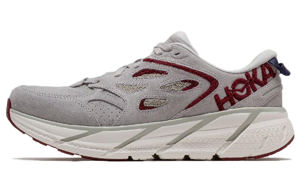 HOKA ONE ONE Clifton L Embroidery 'Lunar Rock Cabernet'