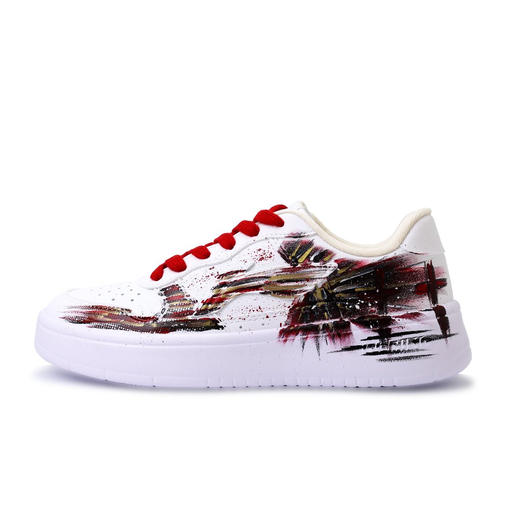 LiNing Pontoon Boats Abrasion Resistant Breathable Low Top Skateboard Shoes Unisex White Black Red Gold