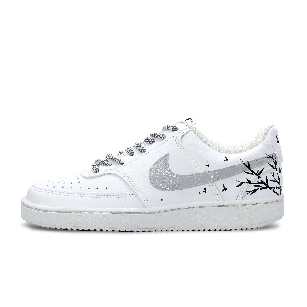 Nike Court Vision Skateboard Shoes Men Low-Top White/Black/Gray