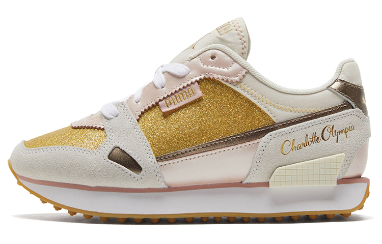 PUMA Charlotte Olympia X Mile Rider 'Gold Glitter' Women's