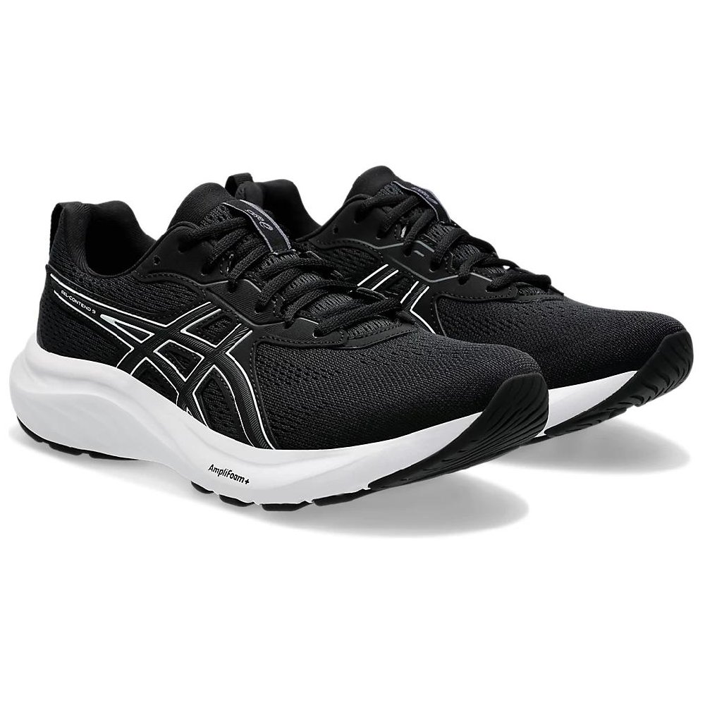 Asics Gel Contend 9 Wide 'Black White' Women's