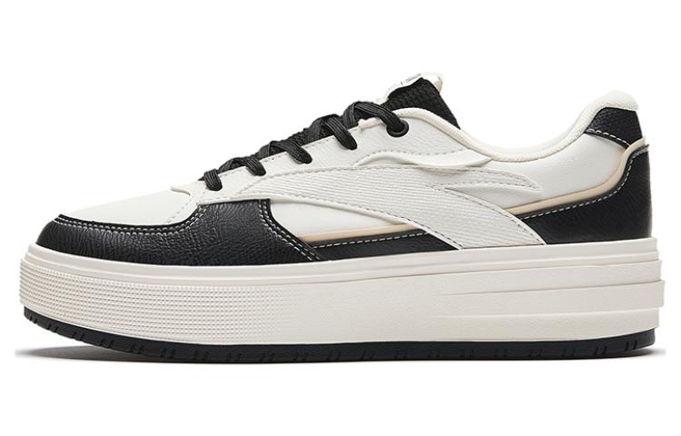 Anta Cushioning Wear-Resistant Low-Top Skateboard Shoes Women's White Black