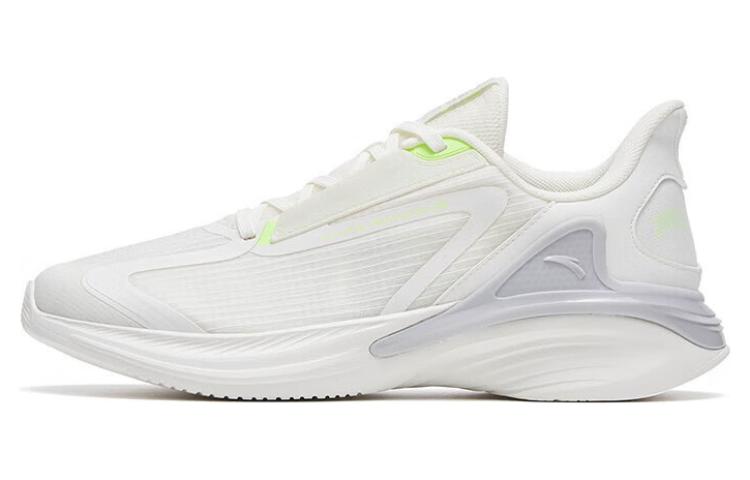 Anta City Cushioned Slip-Resistant Abrasion-Resistant Low-Top Running Shoes Men's White Green